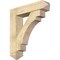 Ekena Millwork Merced Arts and Crafts Rough Sawn Bracket w/ Offset Brace, Douglas Fir, 8"W x 34"D x 38"H BKT0806X34X38MRC03RDF - alternate 1